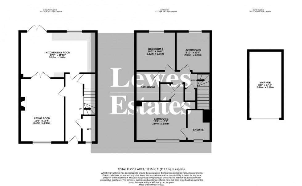 Floorplan for Tile Kiln, Ringmer