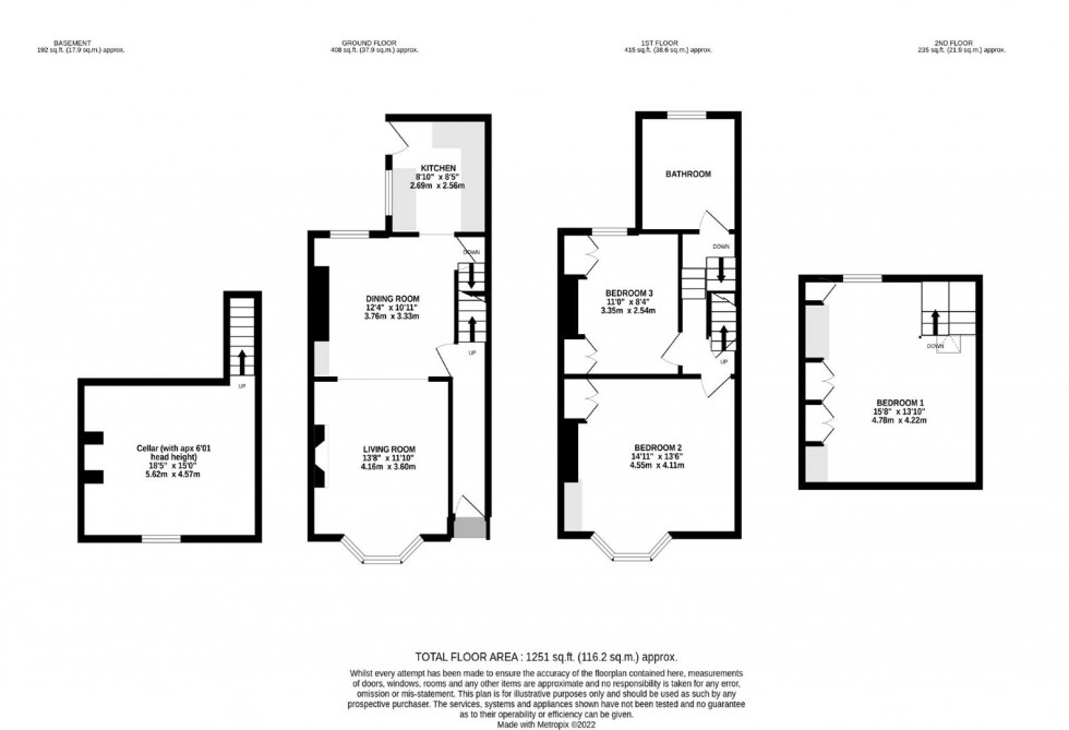 Floorplan for Western Road, Lewes