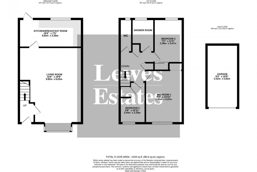 Floorplan for Old Malling Way, Lewes