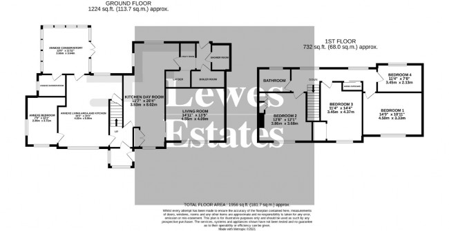 Floorplan for Mill Lane, South Chailey