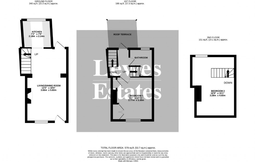 Floorplan for Church Row, Lewes