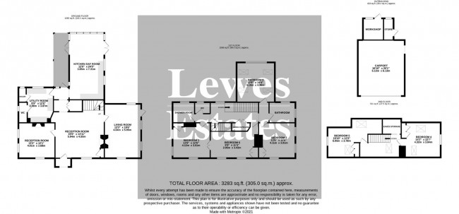 Floorplan for Landport Farm Road, Lewes