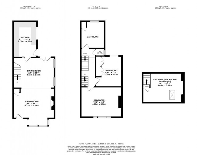 Floorplan for Dorset Road, Lewes