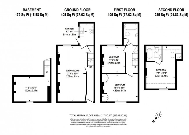 Floorplan for Western Road, Lewes