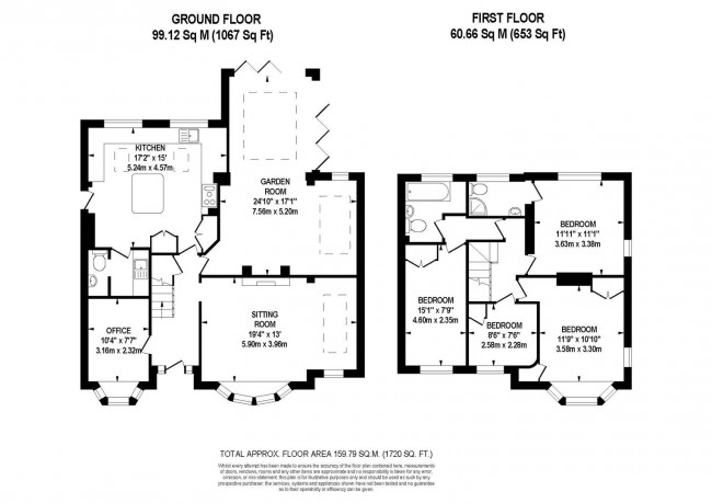 Floorplan for Ferrers Road, Lewes