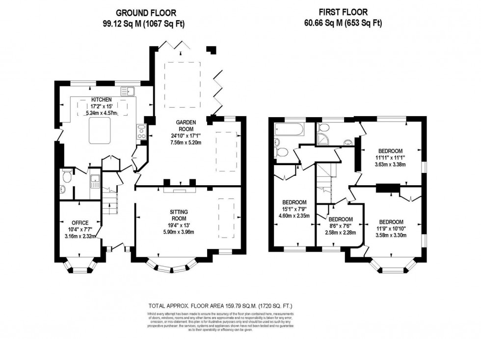 Floorplan for Ferrers Road, Lewes