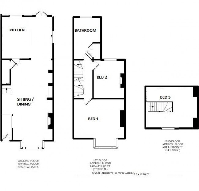 Floorplan for Morris Road, Lewes