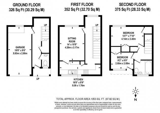 Floorplan for Edward Street, Lewes