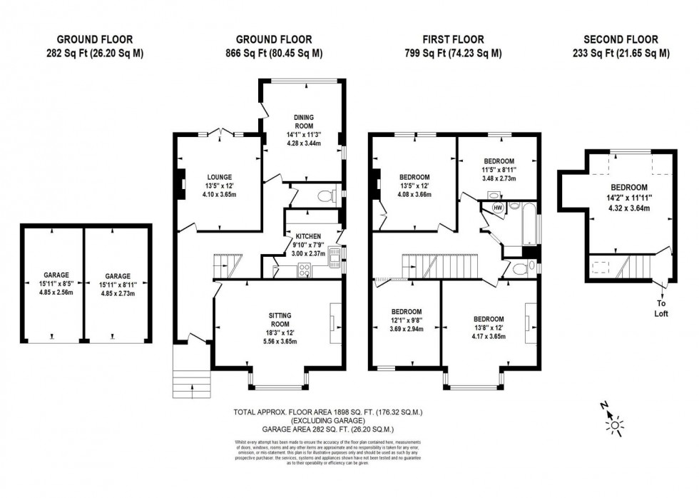 Floorplan for The Avenue, Lewes