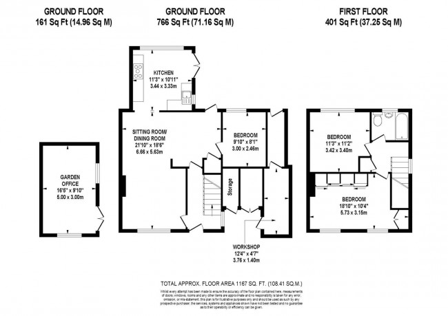 Floorplan for Chandlers Mead, Cooksbridge, Lewes