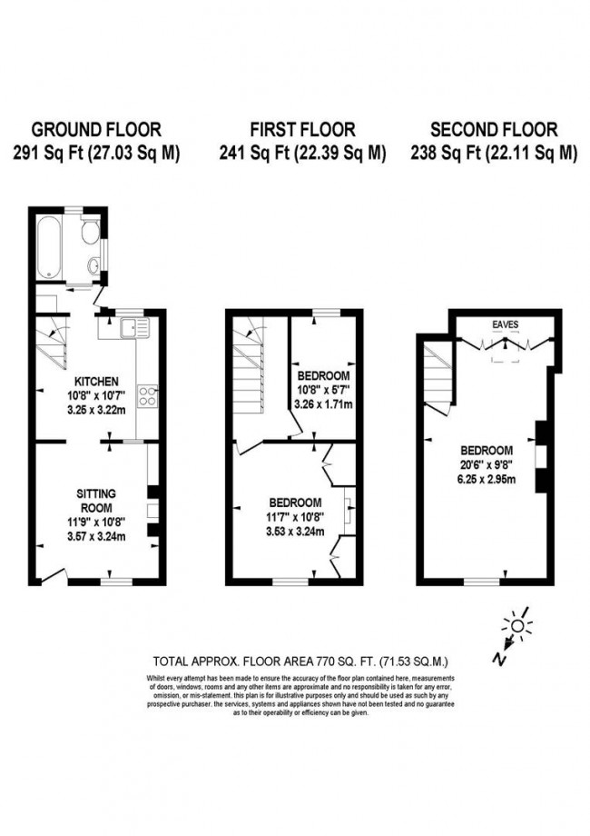 Floorplan for Western Road, Lewes