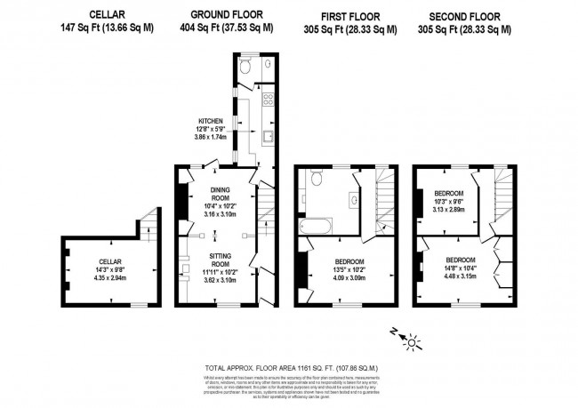 Floorplan for Friars Walk, Lewes