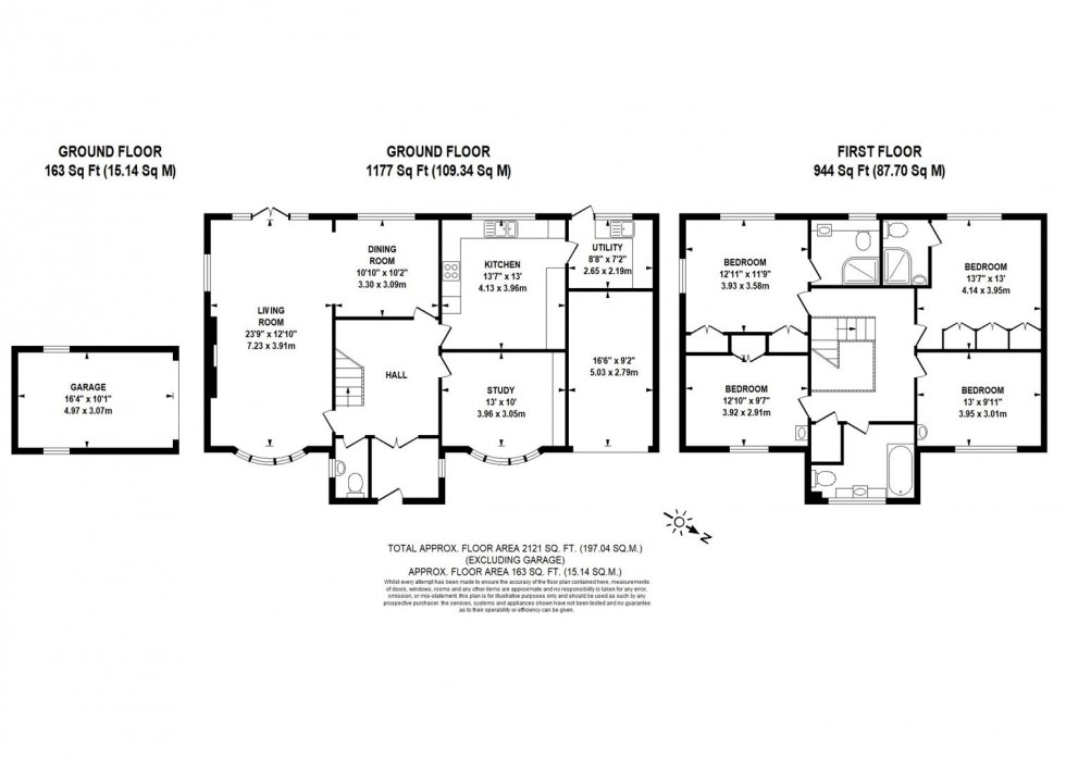 Floorplan for Southdown Avenue, Lewes