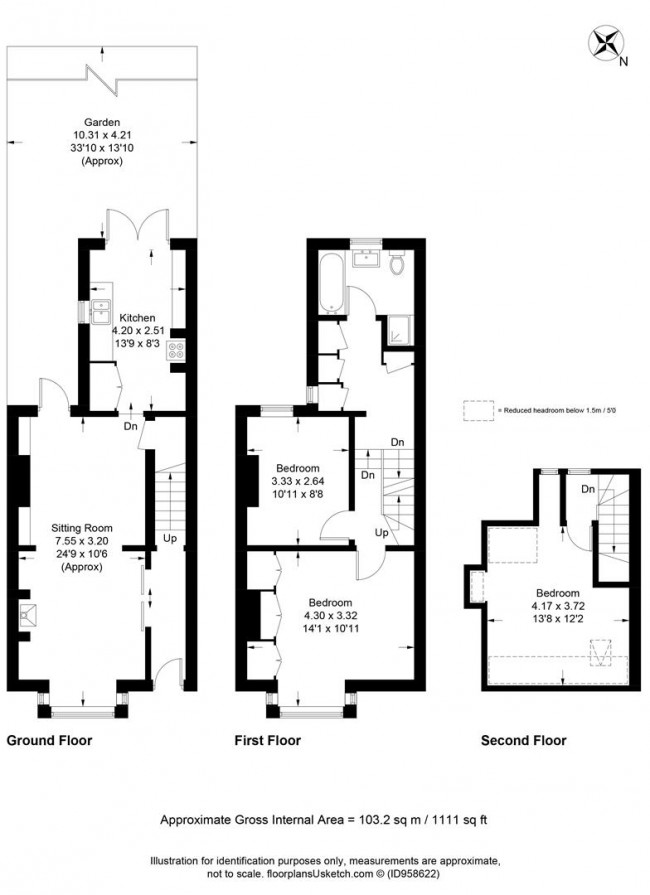 Floorplan for Morris Road, Lewes