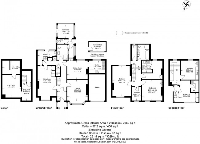 Floorplan for Prince Edwards Road, Lewes