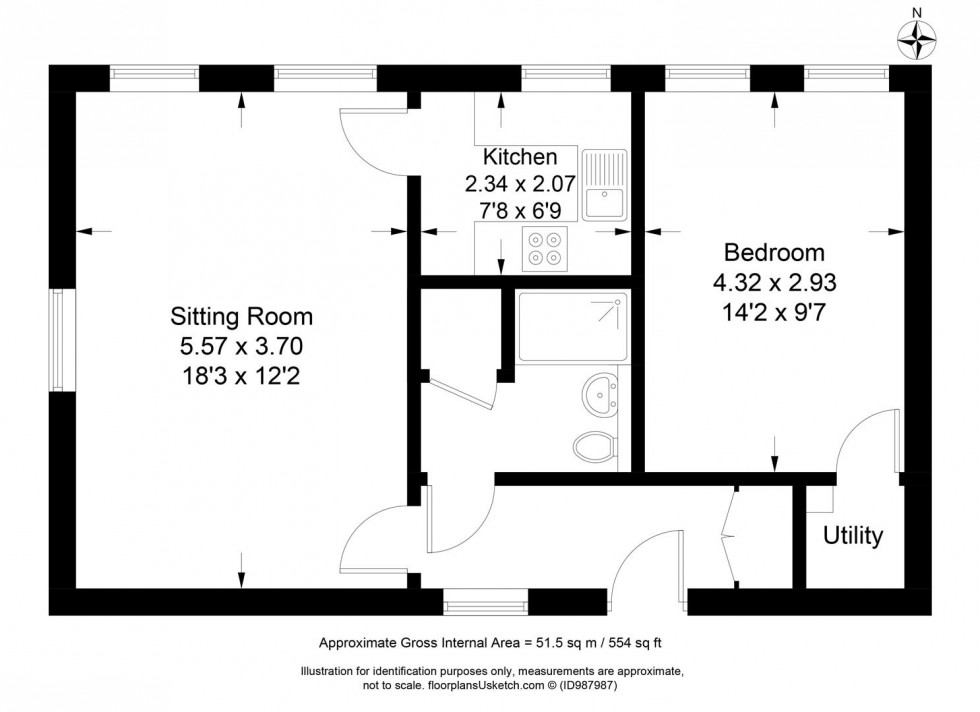 Floorplan for Delves Close, Ringmer, Lewes