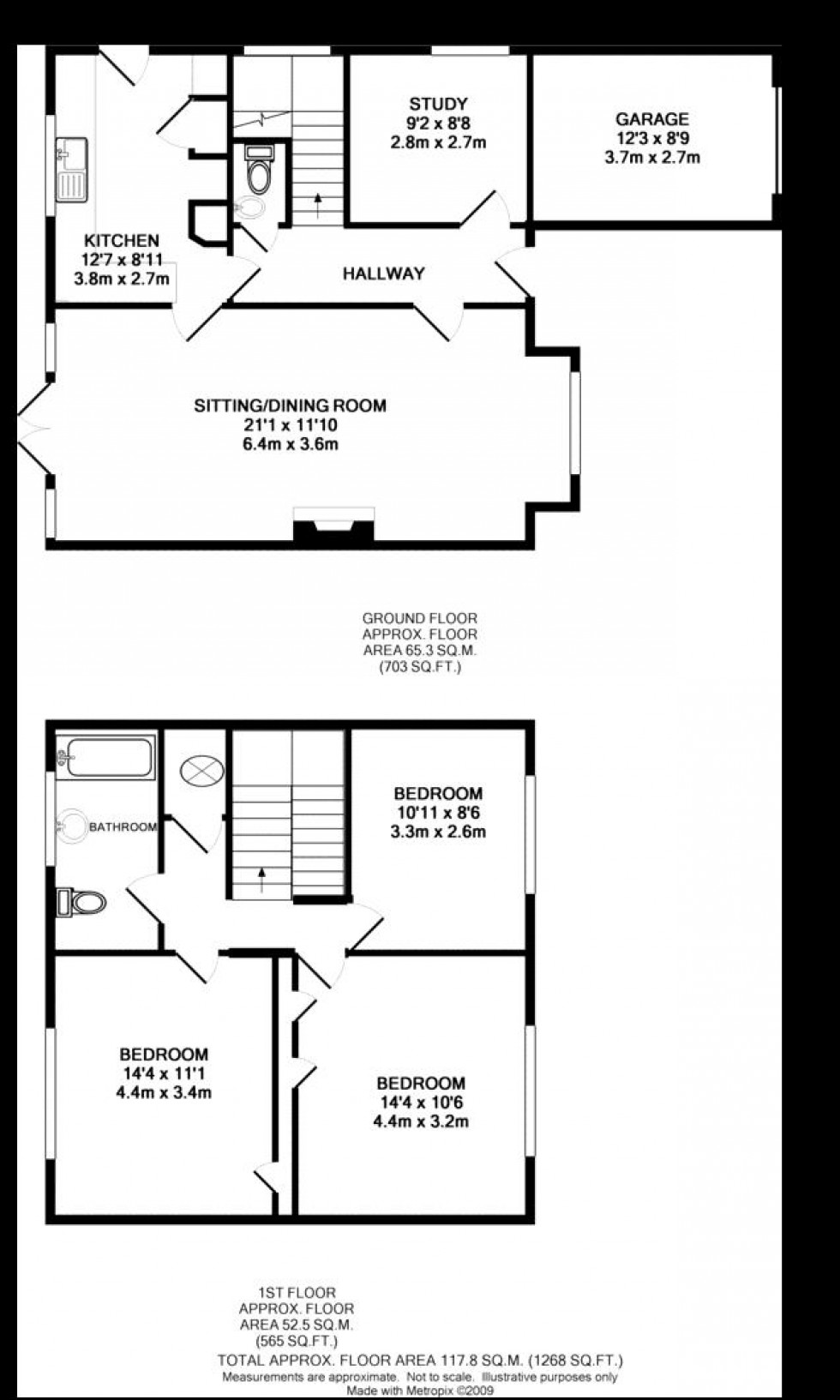 Floorplan for Grantham Bank, Barcombe, Lewes