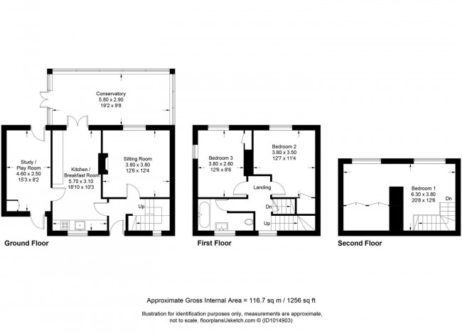 Floorplan for Hereward Way, Lewes