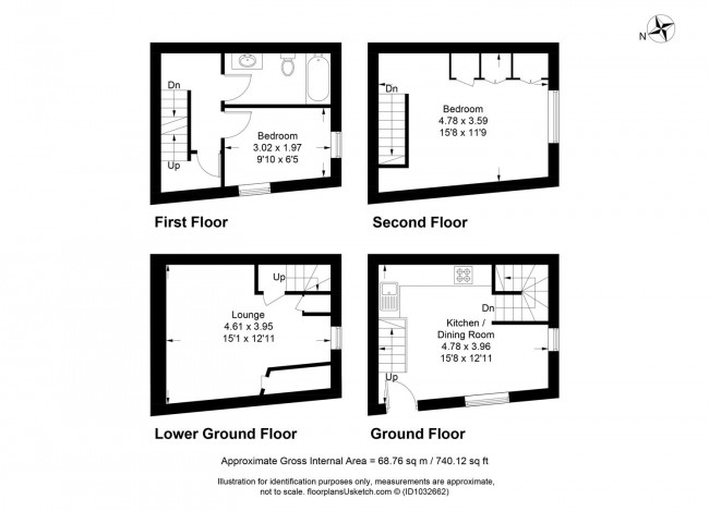 Floorplan for Lancaster Street, Lewes