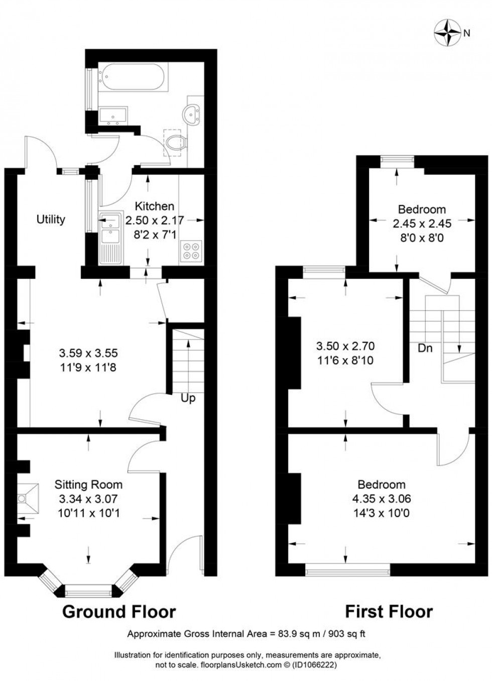 Floorplan for Talbot Terrace, Lewes