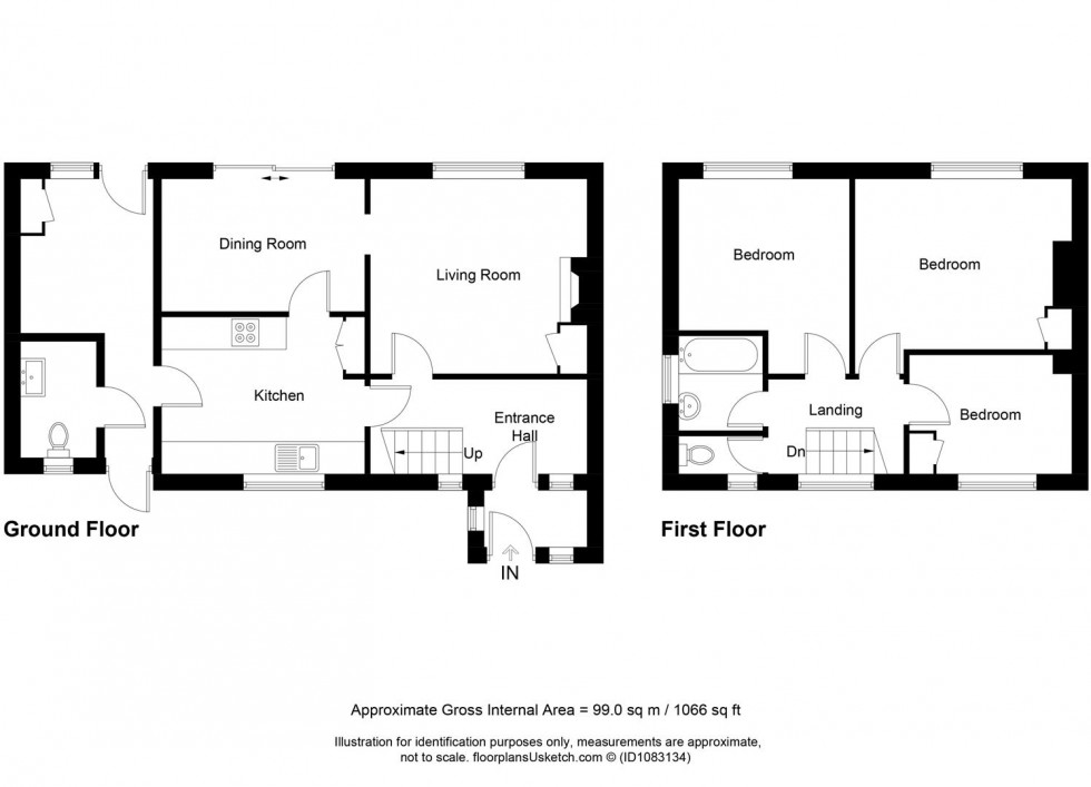 Floorplan for Hereward Way, Lewes