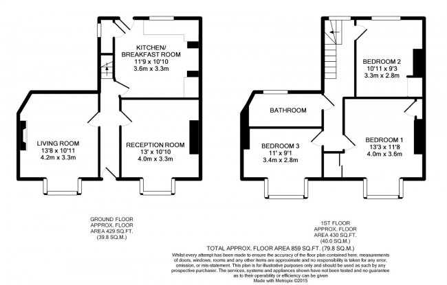 Floorplan for Morris Road, Lewes