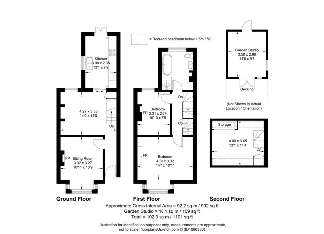 Floorplan for Mill Road, Lewes