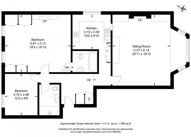 Floorplan for Southover High Street, Lewes