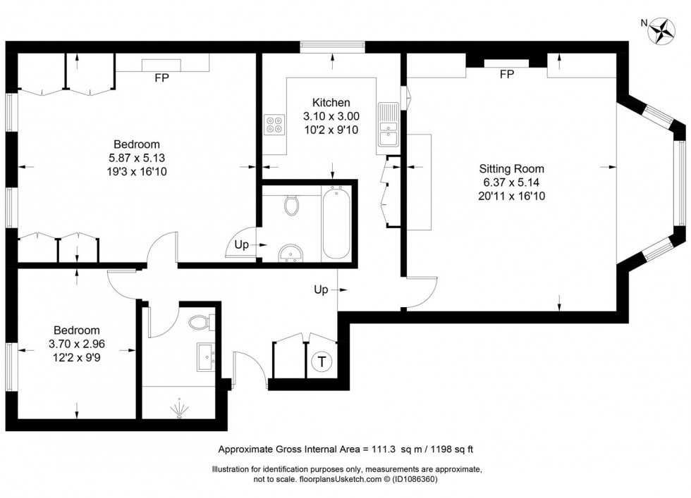 Floorplan for Southover High Street, Lewes