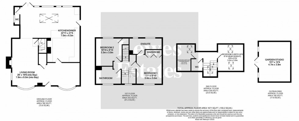 Floorplan for The Street, Rodmell