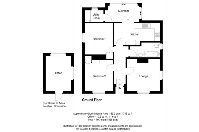 Floorplan for South Way, Lewes