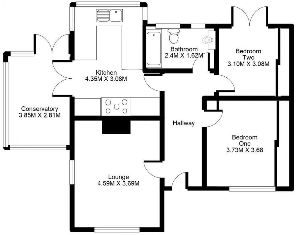 Floorplan for Denton Road, Newhaven