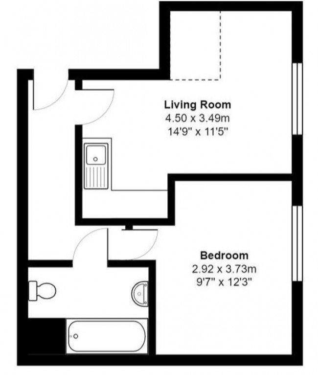 Floorplan for High Street, Lewes