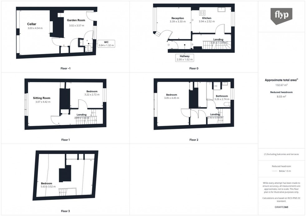 Floorplan for High Street, Lewes