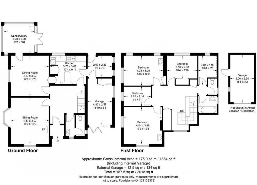 Floorplan for Houndean Rise, Lewes