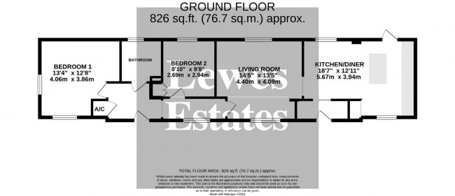 Floorplan for Green Lane, Ringmer