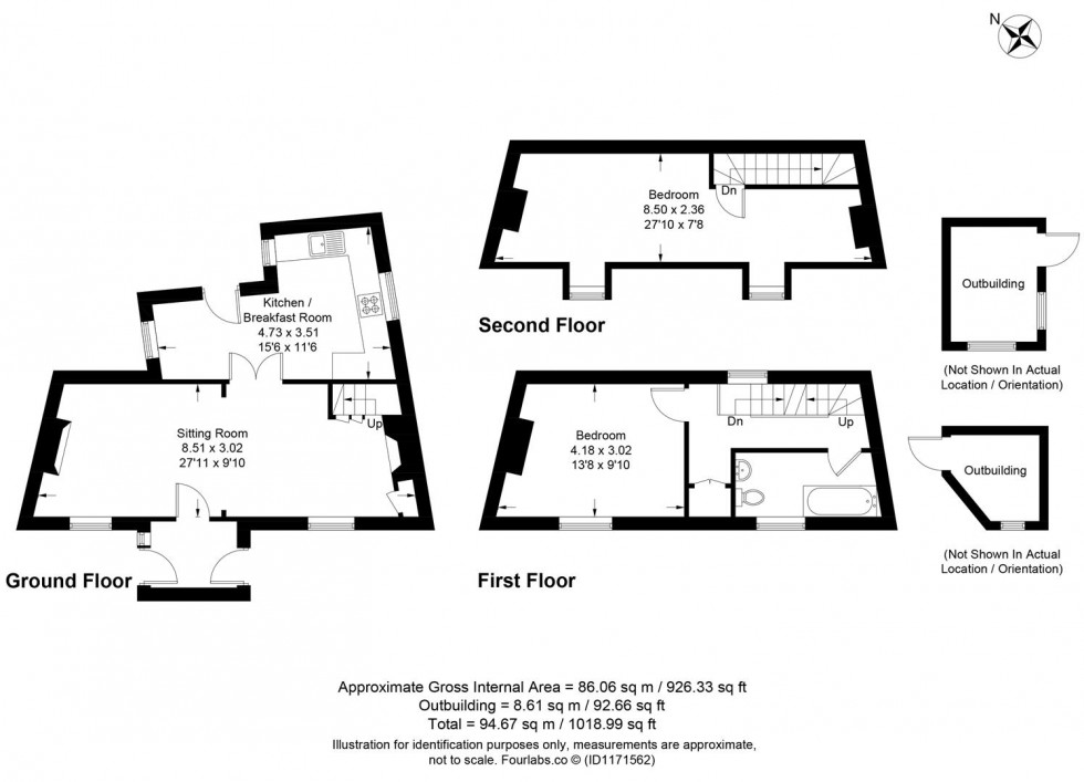 Floorplan for Malling Street, LEWES